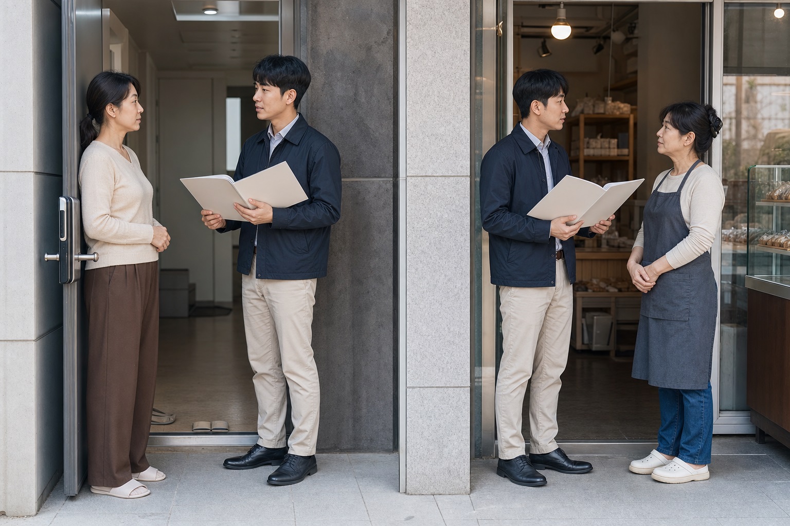 주거 임차인과 상가 임차인은 자료를 나눠 확인해야 한다 내용을 설명하는 관련 이미지