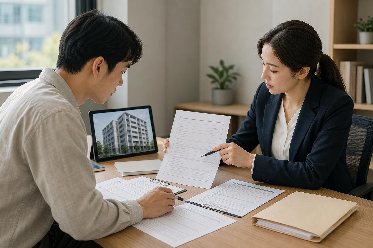 공고와 계약서에서 먼저 찾아야 할 조건 내용을 설명하는 관련 이미지
